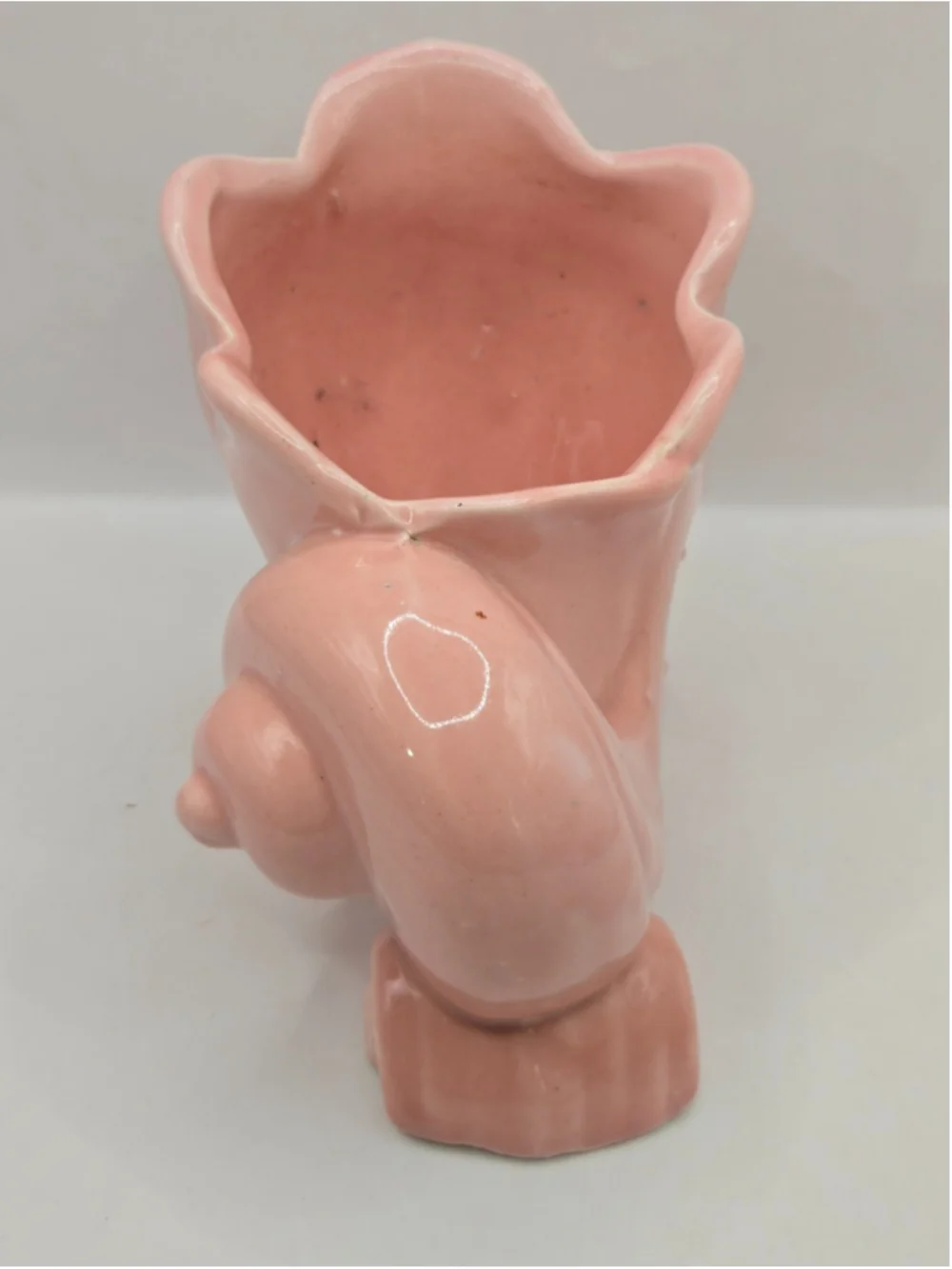Mauve Seashell Planter, McCoy Pottery USA, MCM, Midcentury, Shell Pot Vintage